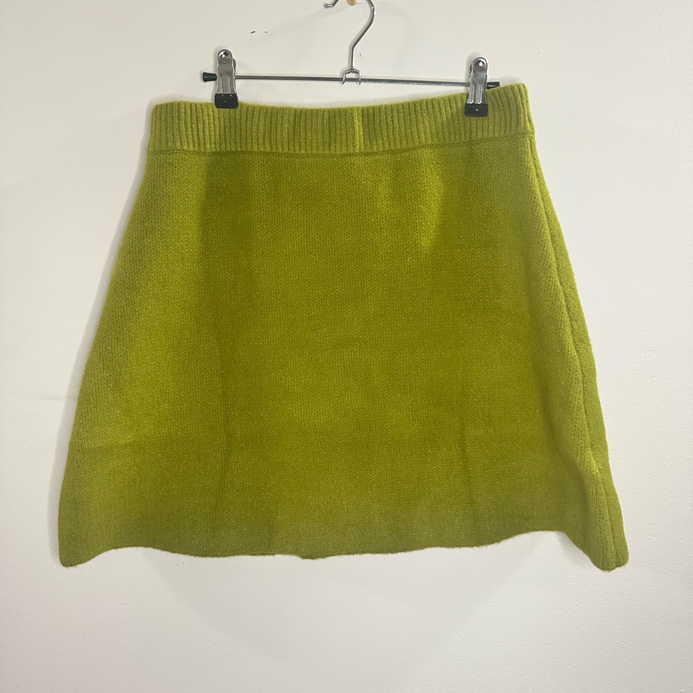 Zara Olive Green sweater skirt